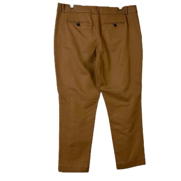 Merona Classic Ankle Pants Stretch Mid Rise Tobacco Brown Women’s Plus Size 14 - Picture 2 of 6